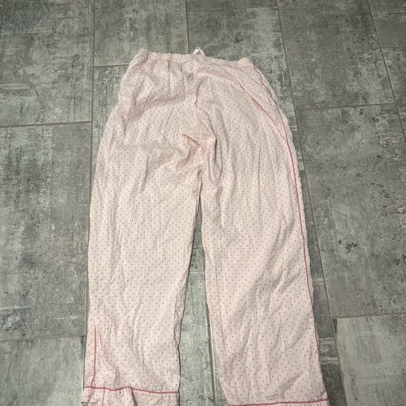 Victoria’s Secret pink polka dot pajama bottoms Sz Medium Long - Picture 6 of 7